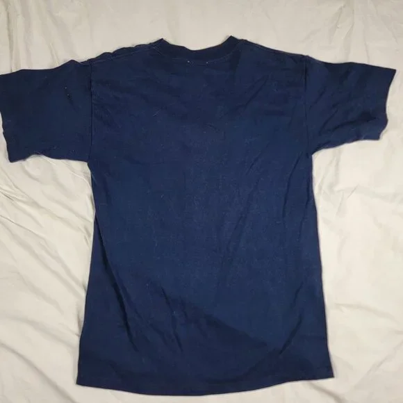 Vintage Somers Maui Hawaii Adults Medium Blue Shirt Made In USA Short Sleeve